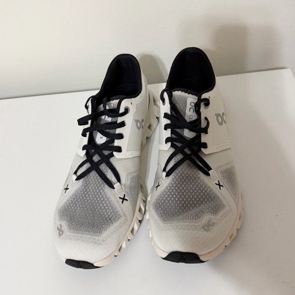 On Cloud Black and White Tennis Shoes - Picture 3 of 5